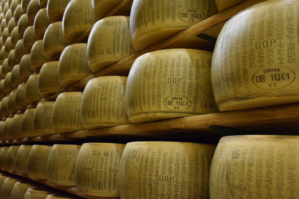 Parmesan warehouse