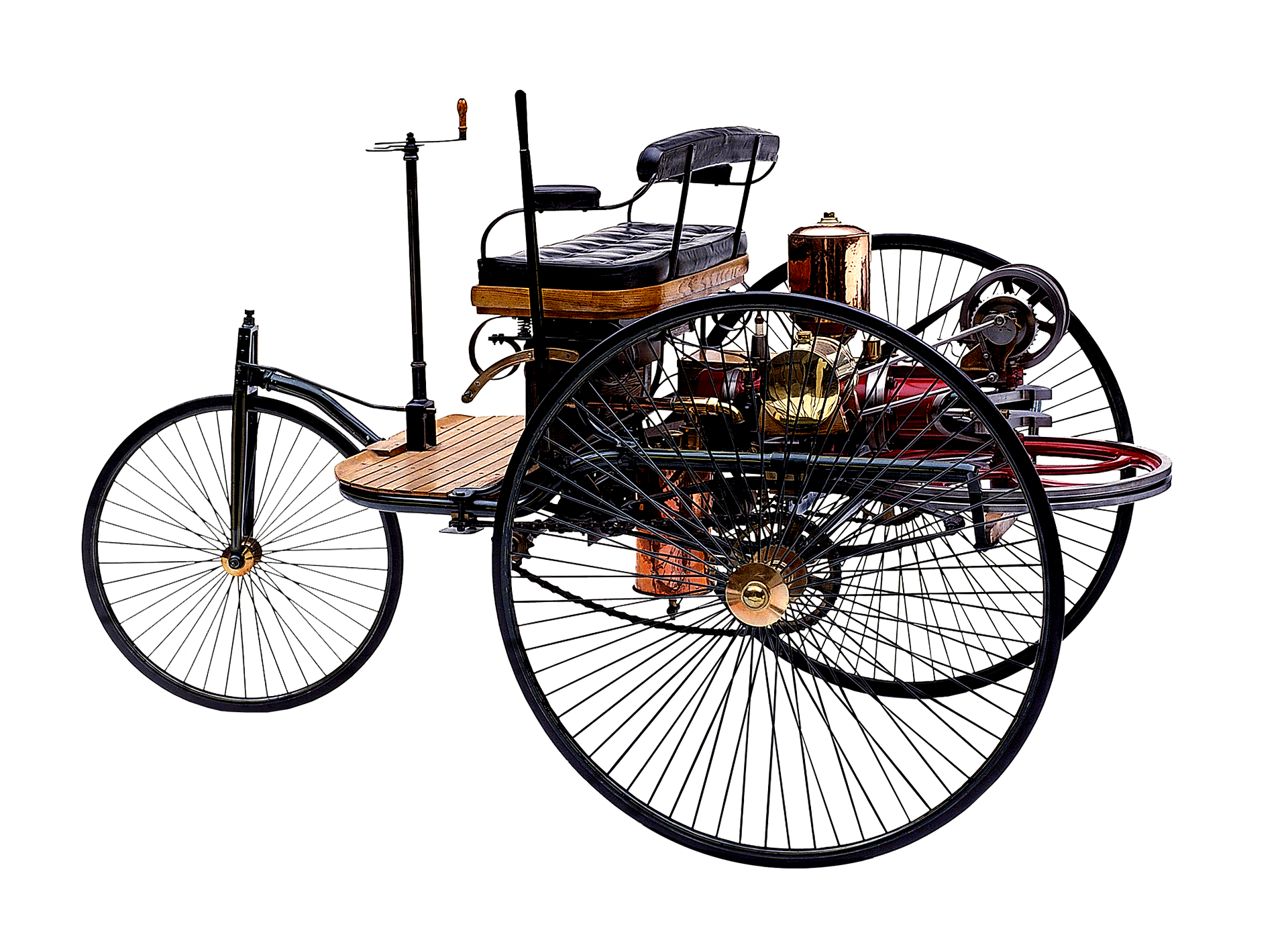 First Engine-Powered Car